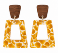 Boucle d'oreille Ambre
